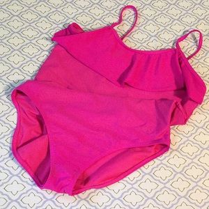 Fuchsia one piece bathing suit